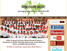 Tablet Screenshot of newhopemusic.com